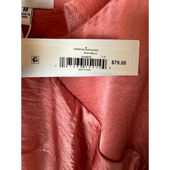 Steve Madden Pink Ruffle Mini Dress - Picture 3 of 8